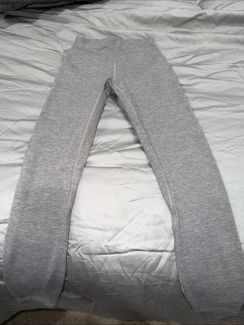 lululemon athletica women’s Align Gray Athletic Leggings 25”- Heathered Gray